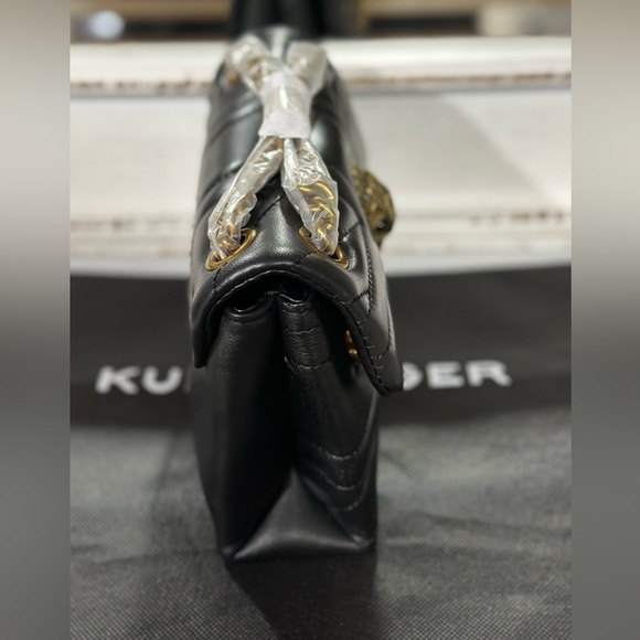 Kurt Geiger Black Leather Mini Kensington Crossbody Bag - Picture 3 of 6